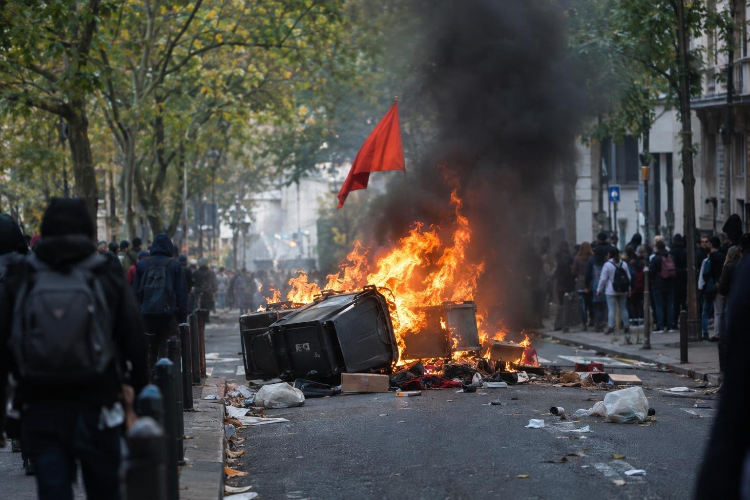 French school protests spread as 1,747 arrested amid violence